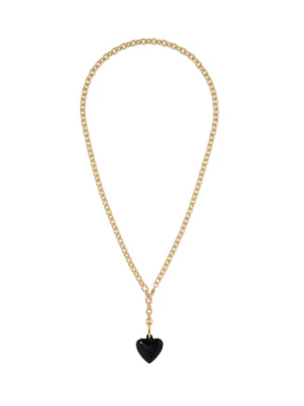 Roxanne Assoulin The Mini Puffy Heart Charm Necklace - Persimmon